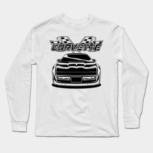 Corvette (Black Print) Long Sleeve T-Shirt